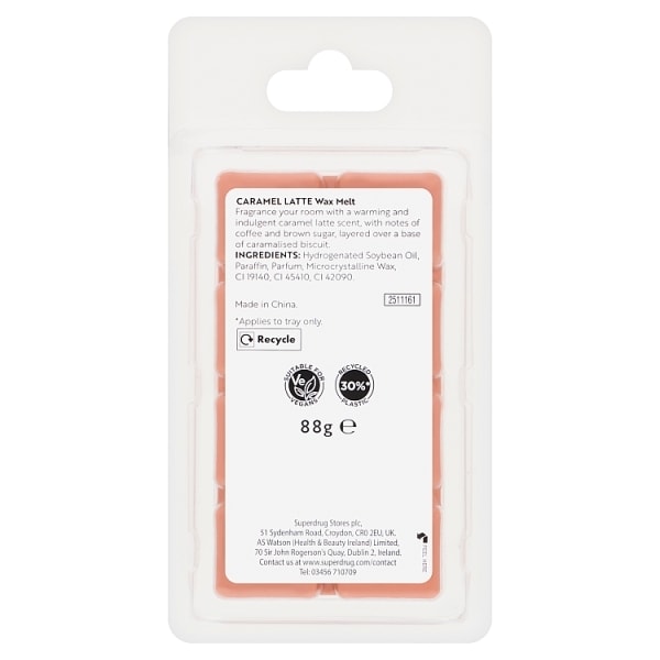 Superdrug Home Wax Melt Caramel Latte