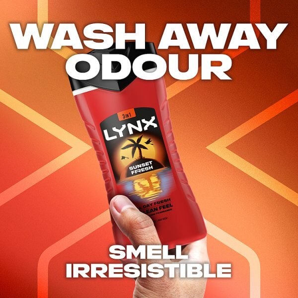 Lynx Sunset Fresh 3-in-1 Body Wash 500 ml