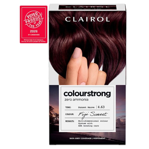 Clairol Colour Strong Permanent Hair Dye 4.63 Sunset Mauve