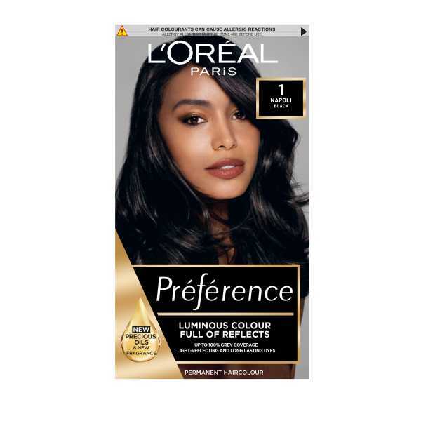 Preference 1 Napoli Black Permanent Hair Dye