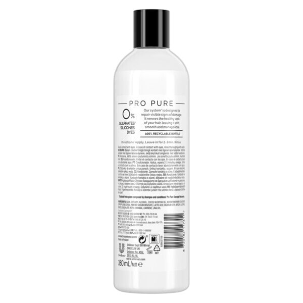 Tresemme Pro Pure Damage Recovery Conditioner 380Ml