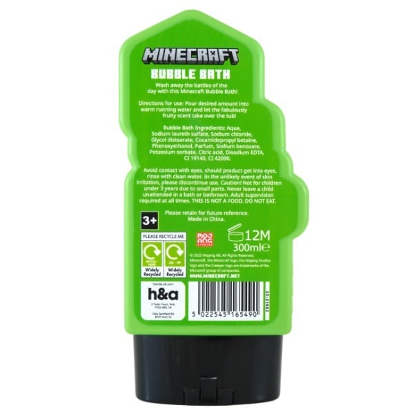 Minecraft 2D Bubble Bath 300ml