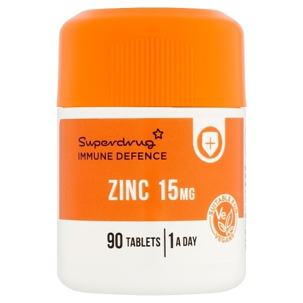 Superdrug Zinc 15mg 60 Pack