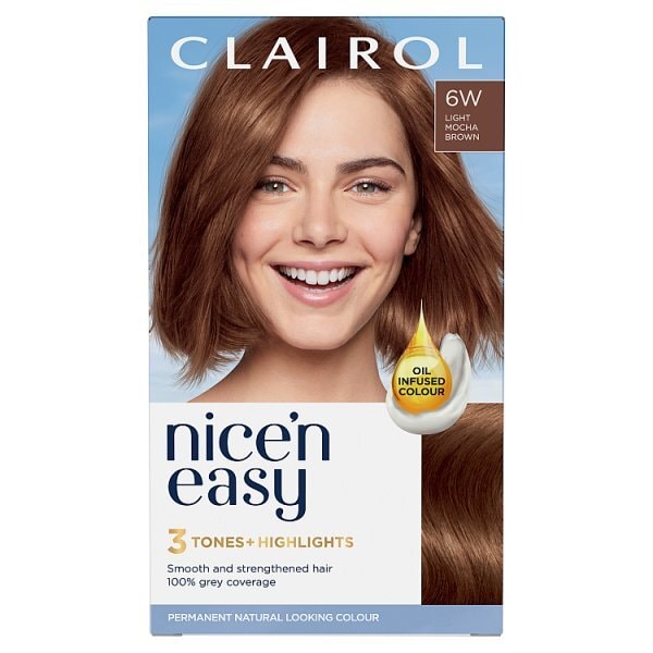 Clairol Nice'n Easy Hair Dye 6W Light Mocha Brown