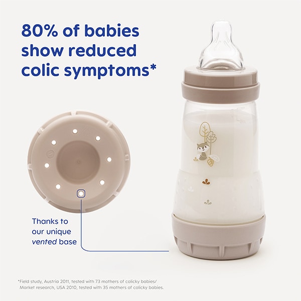 MAM Easy Start Bottles in Grey 260ml 2 Pack