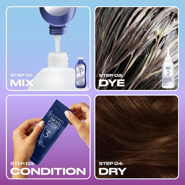 Clairol Nice'n Easy Tone+Gloss Semi-Permanent Hair Dye Medium Brown