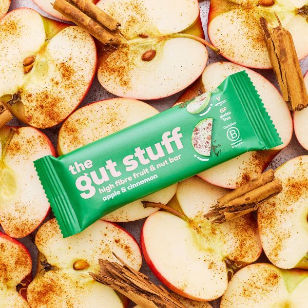 The Gut Stuff Apple & Cinnamon High Fibre Fruit & Nut Bar