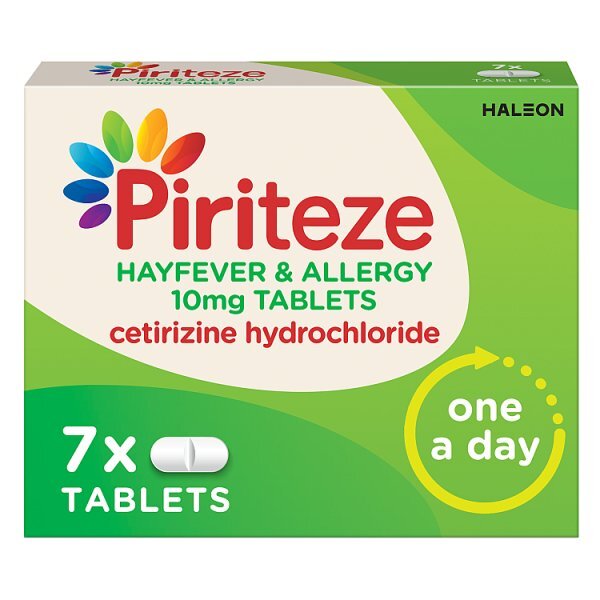 Piriteze Antihistamine Allergy Relief Tablets Cetirizine 7s