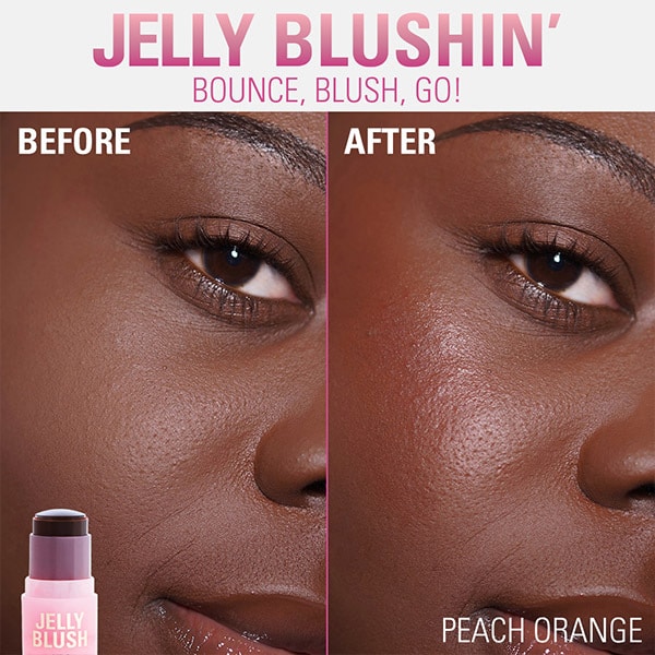 Revolution Jelly Blush Stick Lip Cheek Stain Peach Orange