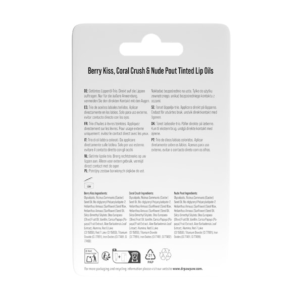 Dr. Pawpaw Nude Lip Oil Trio Multipack