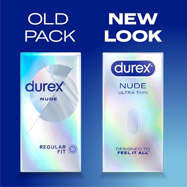 Durex Nude Regular Fit Condoms 10Pk