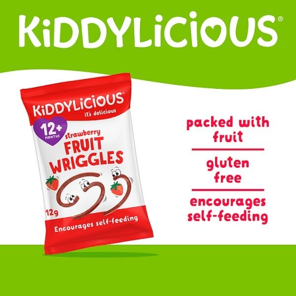 Kiddylicous Strawberry Wriggles 12g