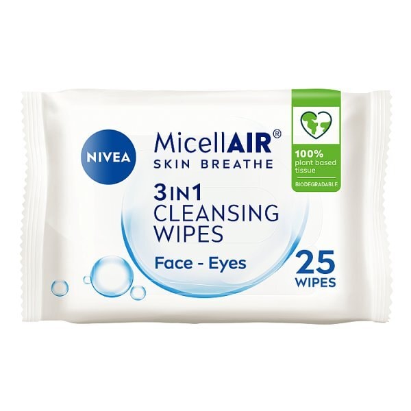 Nivea Micellar Cleansing Wipes for All Skin Types 25 Wipes