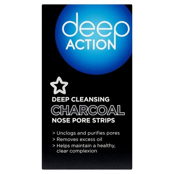 Superdrug Deep Action Cleansing Charcoal Nose Pore Strips