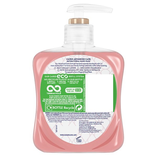 Carex Advanced Care with Macadamia Oil Handwash 250ml