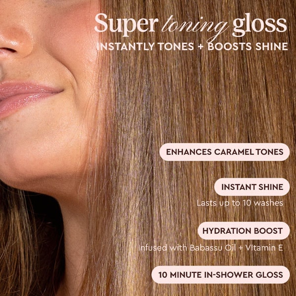 Glaze Supergloss Toning Conditioning Gloss Caramel Lights 190ml