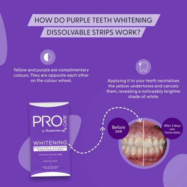 ProCare Purple Whitening Strips x12