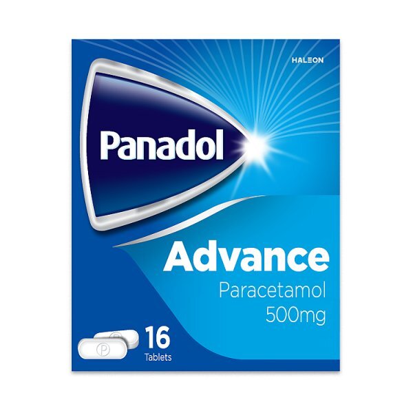 Panadol Advance Pain Relief 500 mg Paracetamol Tablets 16s