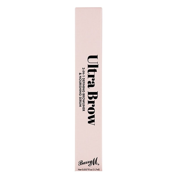 Barry M Ultra Brow 2-In-1 Browliner & Serum - Black