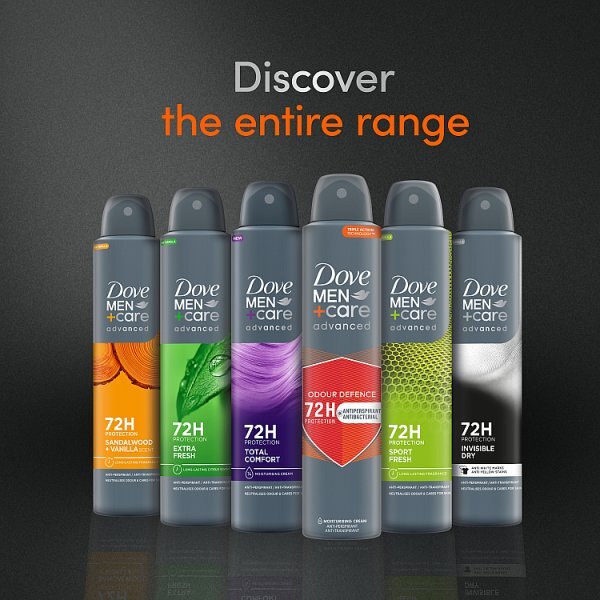 Dove Men+Care Sandalwood + Vanilla Anti-Perspirant Aerosol 200ml