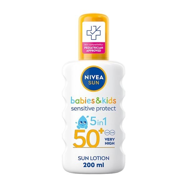 NIVEA SUN Kids Sensitive Sun Cream Spray SPF50+ 200ml