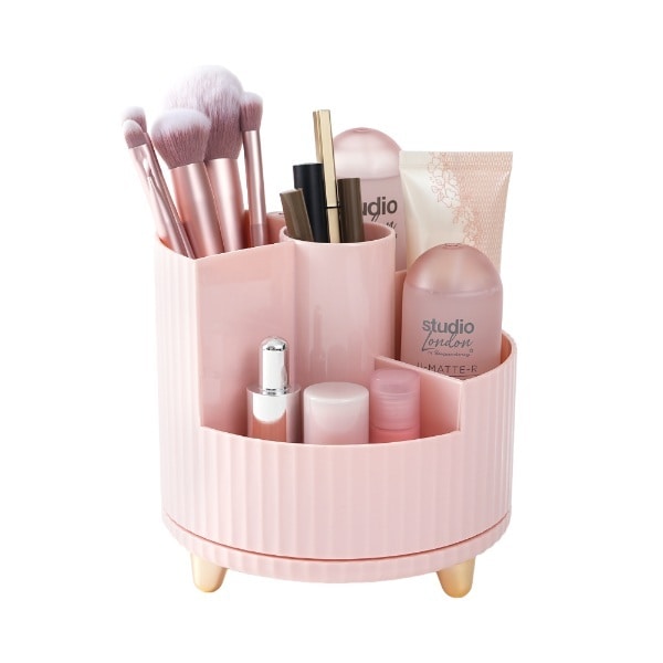 Superdrug Spinning Cosmetic Storage Pink