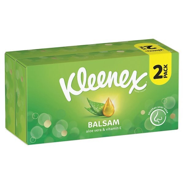 Kleenex Balsam Regular Tissues Twin Pack