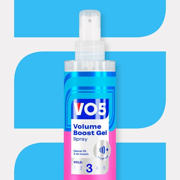 Vo5 Volume Boost Gel Spray for all-day hold 200ml