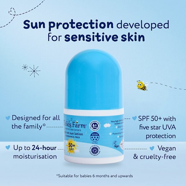 Childs Farm Spf50+ Roll On Fragrance-Free 50Ml