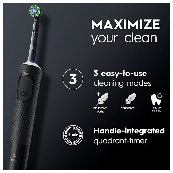 Oral-B Vitality PRO Twin Pack Black/White Electric Toothbrushes