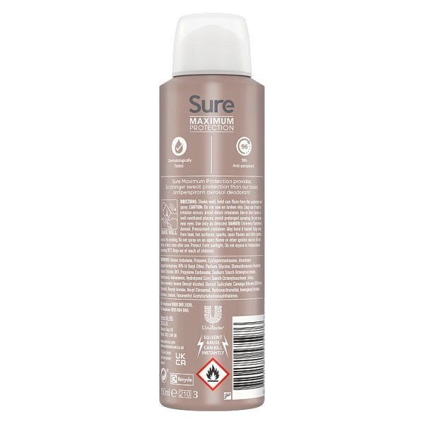 Sure Antiperspirant Deodorant Max Pro Invisbale On B&W 150Ml