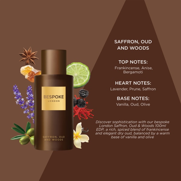 Bespoke Saffron, Oud and Woods EDP 100ml