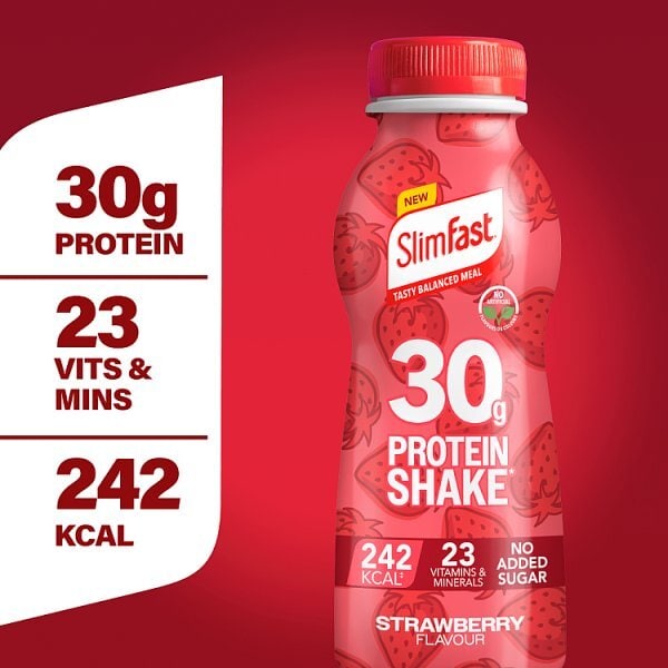 SlimFast 30g High Protein Strawberry 325ml
