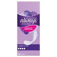 Always Discreet Incontinence Liners Long+ 20