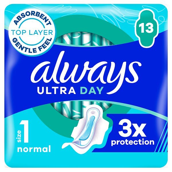 Always Ultra Sanitary Towels Normal With Wings Size 1 13pk