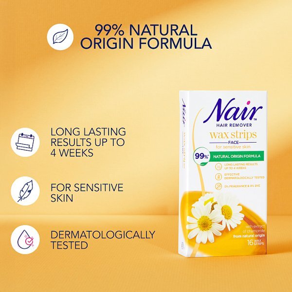Nair Chamomile Face 16S Cold Wax Strip