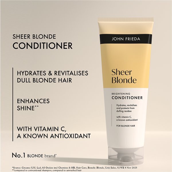 John Frieda Sheer Blonde Brightening Conditioner 250Ml