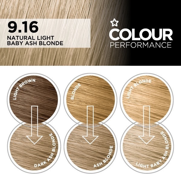 Superdrug Colour Performance 9.16 Natural Baby Ash Blonde