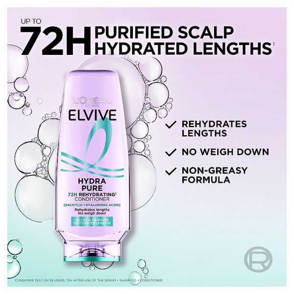 L'Oréal Paris Elvive Hydra Pure Conditioner 300ml