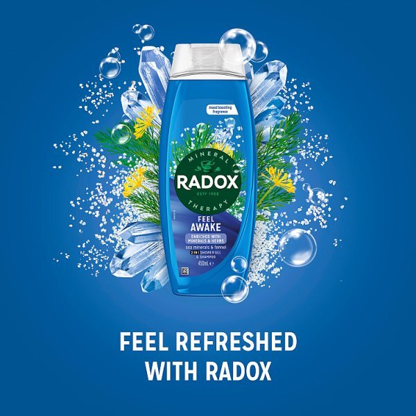 Radox Mineral Therapy Feel Awake 2-in-1 Shower Gel & Shampoo 450 ml