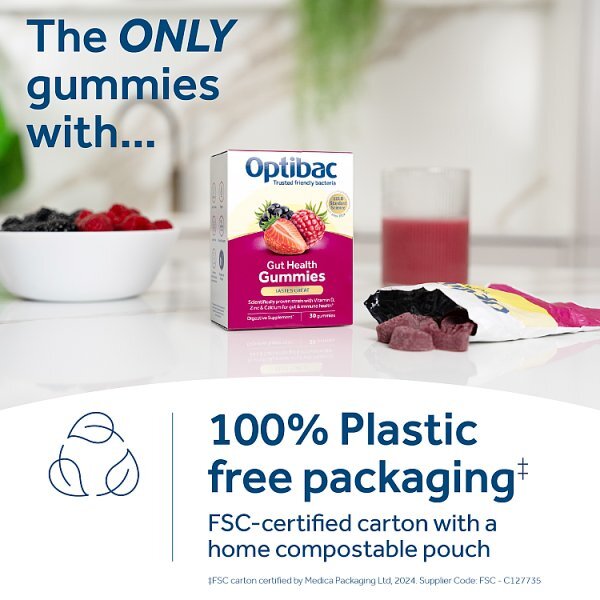 Optibac Probiotics Gut Health Gummies - 30 Gummies