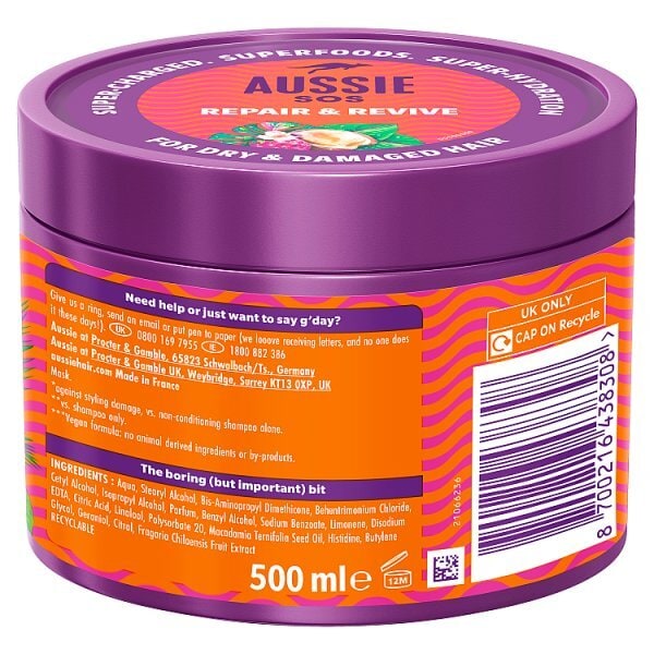 Aussie Supercharged Repair Hair Mask 500ml