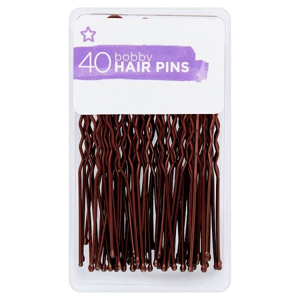 Superdrug Bobby Pins 40 Brown
