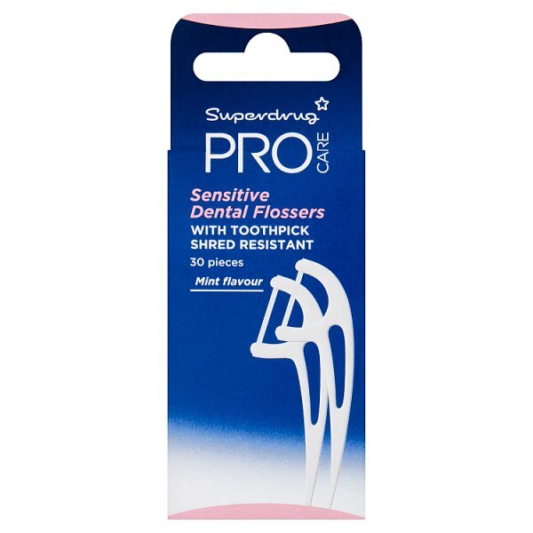 Pro Care Sensitive Dental Flossers with Toothpick Shred Resistant