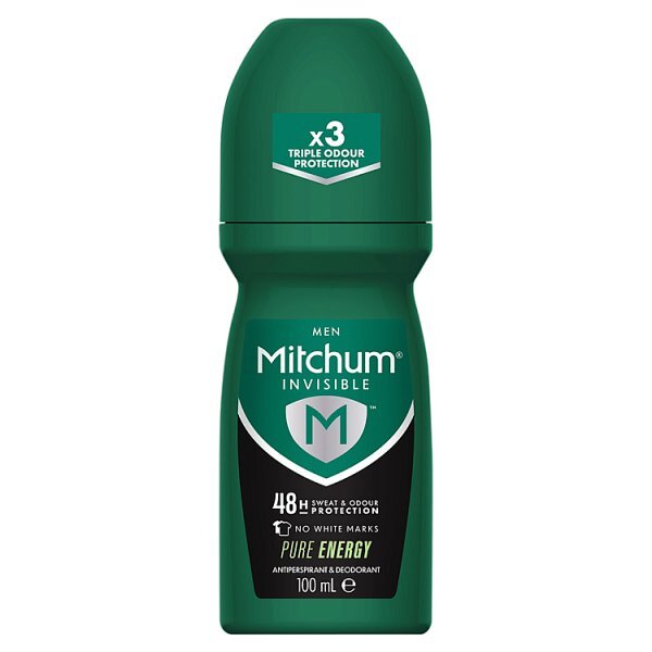 Mitchum male Invisible Pure Energy Roll On 100ml