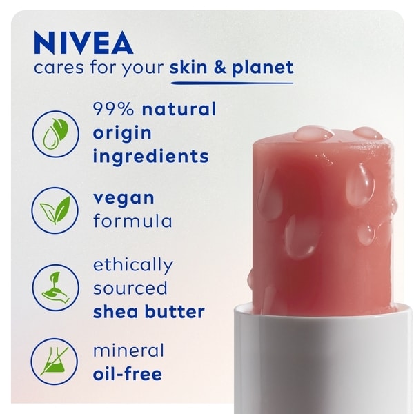 NIVEA Hyaluron Moisture Sheer Rosé Lip Balm, 4.8G