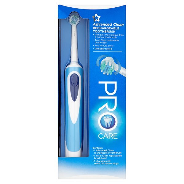 Superdrug Pro Care Advanced Clean Electric Toothbrush Blue