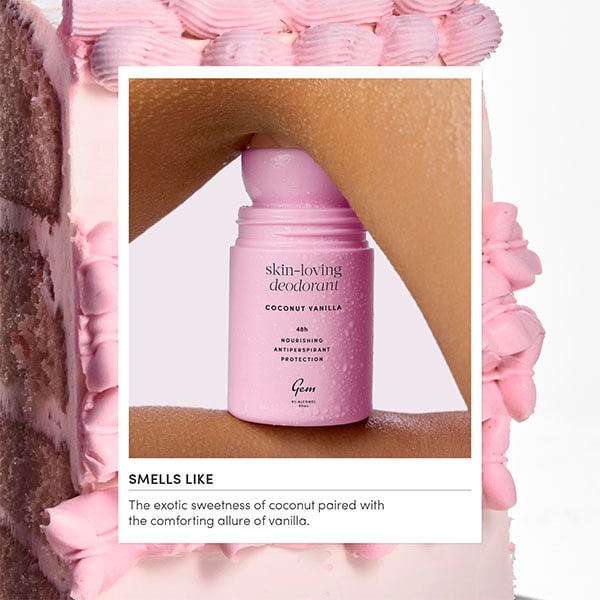 Gem Skin-Loving Roll On Deodorant: Coconut Vanilla 50ml