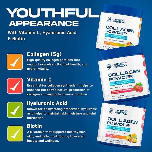 Applied Nutrition Collagen Powder Strawberry&Raspberry 165g