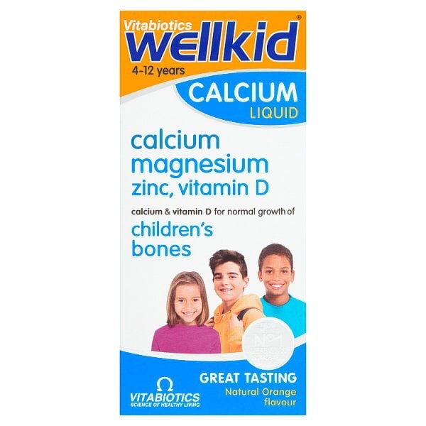 Vitabiotics Wellkid Calcium Liquid Orange Flavour